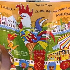 banner for the "Galo da Madrugada," a famous Carnival block from Recife, Brazil,